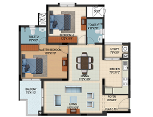 Vapi Typical Floor plan